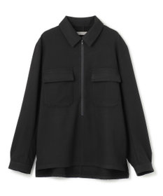 UNFILO MENS 【男女兼用】フラノライク ハーフジップ シャツブルゾン [24年秋冬商品]