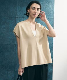 UNFILO L 【WEB限定カラー】スゴ機能美ニット キーネック ジレ