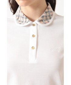 DAKS オリジナルカノコ ポロシャツ ハウスチェックレース衿