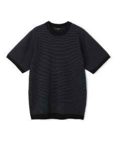 JOSEPH HOMME 【新柄】リュクスレーヨンボーダー　クルーネック半袖ニット