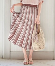 ANY SIS 【セットアップ可】シアーマルチカラーニット スカート