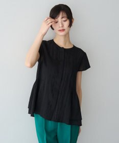 YECCA VECCA ペプラムシアーブラウス