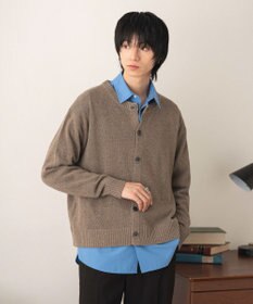 WEGO ネップクルーネックカーディガン
