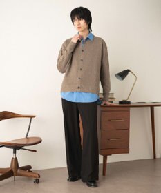 WEGO ネップクルーネックカーディガン