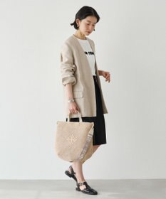 russet スリム2WAYトートバッグ <ナイロンラフィア>(CE-1717-WEB)