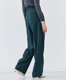 BEIGE， 【洗える】STEVIA / ウール混タックワイドパンツ