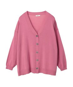 earth music&ecology サイドスリットルーズＶネックカーディガン