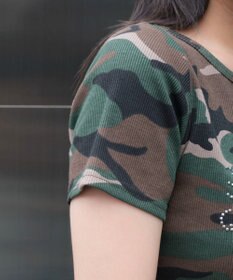 WEGO グラフィックレースアップちびT