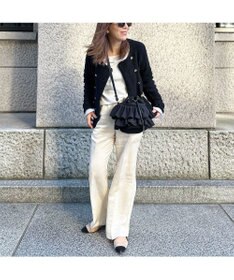 LA BAGAGERIE 【インスタグラマー chiyoさん×LA BAGAGERIE】フリルバケットバッグ