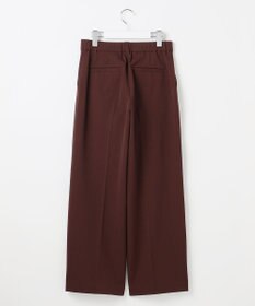 自由区 L 【19号サイズまで展開・カタログ掲載】TRギャバ裏起毛ワイド パンツ