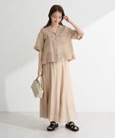 Green Parks ＳＥＴ２点　シャツスカートセットアップ