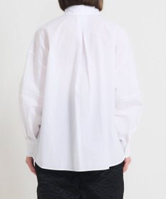 muuc 〈多彩な着方が叶う〉〈衿立て＆衿折り〉〈遠州織物の工場で織られた上質なコットン100%生地〉リボン紐付き多様衿 羽織り＆シャツ