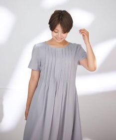 Tiaclasse 【洗える】スタイルアップも叶うピンタックワンピース