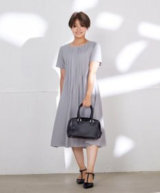 Tiaclasse 【洗える】スタイルアップも叶うピンタックワンピース