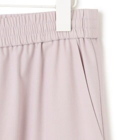 ICB 【洗える】ウォームサテン ワイドストレートカーゴパンツ