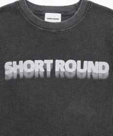 WEGO 【ユニセックス着用ITEM/MLサイズ展開】ブリーチワッフルダメージグラフィックT（SS）