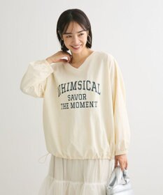 Green Parks ナイロンロゴＶネックプルオーバー