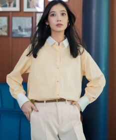 ANY SIS ニットレイヤード シャツ ツインセット