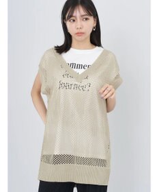 earth music&ecology Ｖネックメッシュベスト