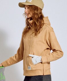 PW CIRCULUS 2025 NEW！【手洗い洗濯可】【WOMEN】スエードライク デタッチャブルフーディ ゴルフウェア レディース