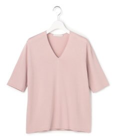 ICB L 【先行予約・WEB限定カラーあり】 シンセティックハイゲージ 半袖Vネックニット