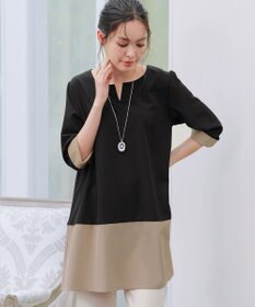 Tiaclasse L 【新色追加】バイカラーチュニック