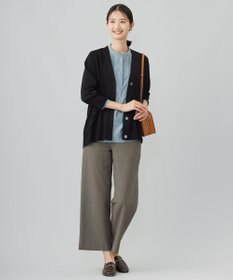J.PRESS LADIES 【WEB限定カラーあり】T/Rアルガンシルク ワイド パンツ