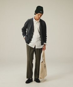 J.PRESS MEN 【J.PRESS ORIGINALS】【UNISEX】Wool Polyester Gunclub Check Piped Stem Nontuck Slacks
