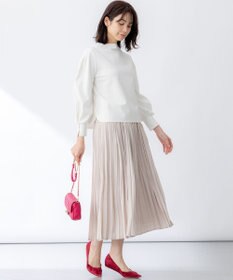 組曲 【WEB限定・2SET】ポンチトップス×プリーツスカートセットアップ