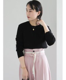 Te chichi チャーム付きワッフルニットプルオーバー