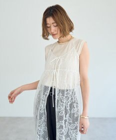 YECCA VECCA コットンスムースノースリーブトップス