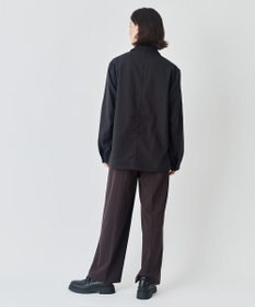 UNFILO MENS 【男女兼用】フラノライク ハーフジップ シャツブルゾン [24年秋冬商品]