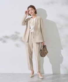 YECCA VECCA ストレッチピンタックパンツ