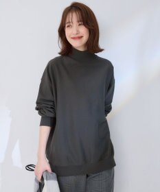 ANY 【洗濯機可】ミニ裏毛モックネックプルオーバー