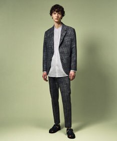 JOSEPH HOMME ノルマンディリネントロピカル　バンドカラーシャツ