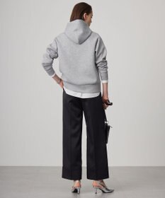 ICB L 【CLASSY.1月号掲載・2WAY・洗える】 クリアサテン ワイドストレートパンツ