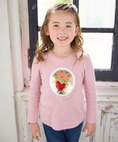 ANY KIDS ミラクルスパンコール長袖Tシャツ