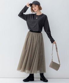 23区 【洗える】ソフトチュール スカート