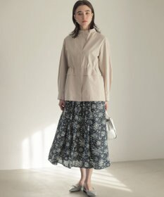 組曲 モザイクフラワープリント スカート