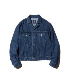 J.PRESS MEN 【J.PRESS ORIGINALS】SHIOTA DENIM Notched Jumper / Made in Japan