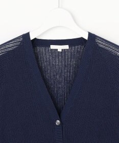 自由区 S ファインリネンナイロン カーディガン