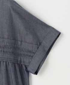 J.PRESS LADIES シアーデニム フレンチスリーブ ブラウス