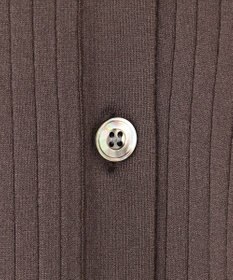 23区 【先行予約】ワイドリブ ポロニット カーディガン