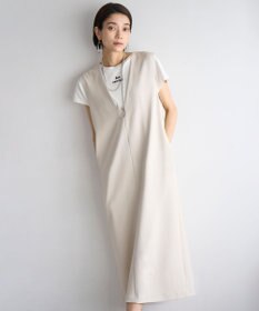 UNFILO BEAUTY FORM ロゴ刺繍フレンチスリーブTシャツ