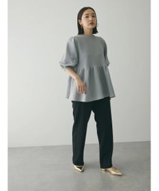 Green Parks armonia. ウエストギャザー袖ボリュームニット