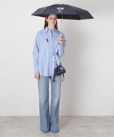 MOONBAT 【遮光率100％/UV100％/遮熱】POLO RALPH LAUREN(ポロ ラルフローレン)BEAR ポロベア ポーチ入り 無地 5段折りたたみ傘 晴雨兼用日傘