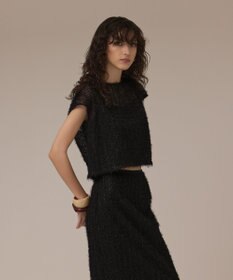 GRACE CONTINENTAL バックフレアチュールトップ