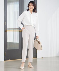 23区 【セットアップ対応】トリアセダブルジョーゼット パンツ