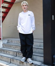 WEGO 【ウエストゴム/手洗い可】ナイロン　トラックパンツ