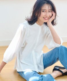 ANY 【UVカット・吸水速乾・抗菌防臭】バルーンスリーブブラウス